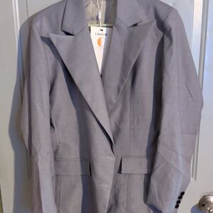 Chico's Light Gray Women's Tailored Blazer